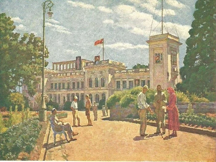 On June 28, 1925, the grand opening of the world's first peasant sanatorium took place in the former royal palace of Livadia, in Crimea - История России, Images, Livadia, the USSR, Crimea