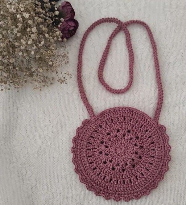 Simple but elegant crochet handbag - Сумка, Knitting, Handmade, Crochet, Needlework, Scheme, With your own hands, Accessories, Master Class, Longpost, Needlework without process