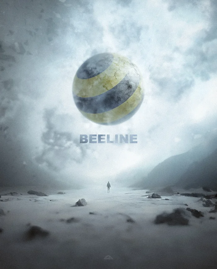 BEELINE - My, Beeline, Art, The photo, Fantasy, Company, Planet, Longpost