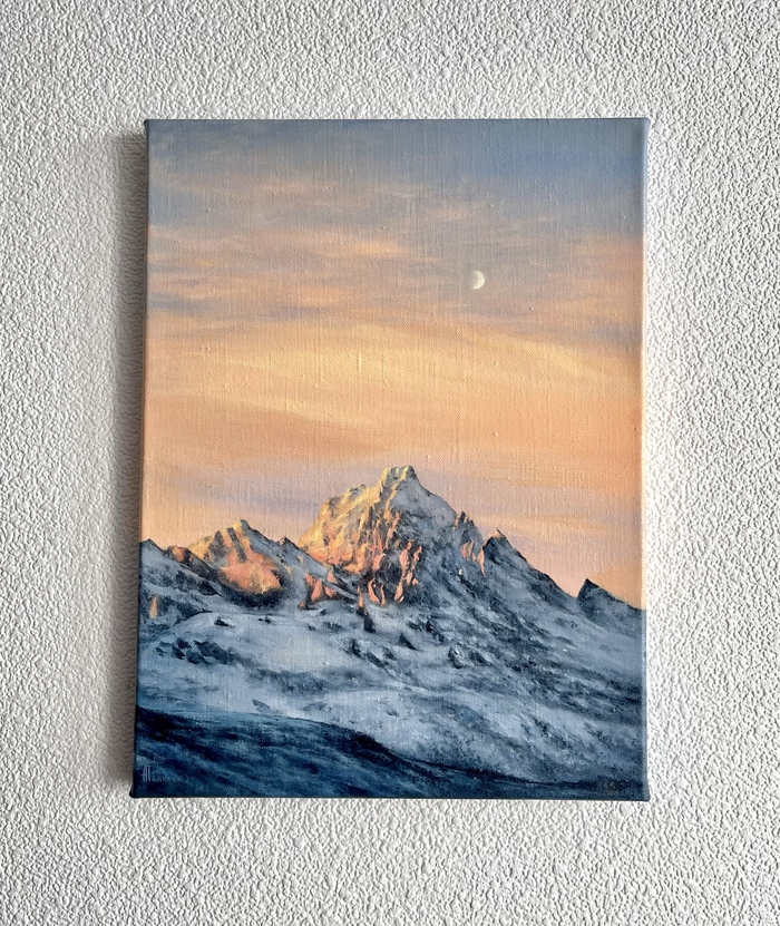 30х40, холст, масло «В горах».