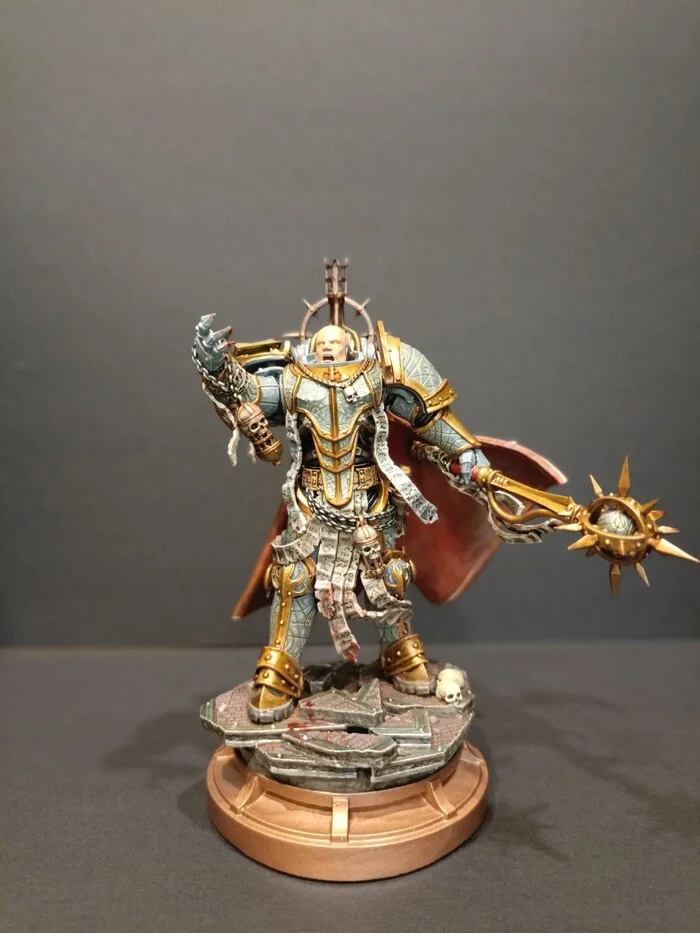 Lorgar Aurelian - My, Miniature, Painting miniatures, Hobby, Wh miniatures, Longpost