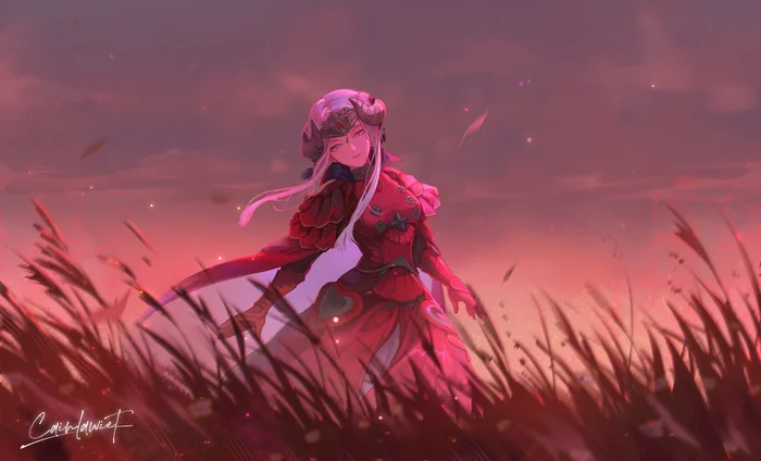 Эдельгард - Fire Emblem, Anime Art, Аниме, Pixiv, Edelgard