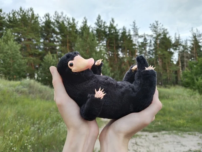 Niffler - Harry Potter, Fantastic Beasts and Where to Find Them, Nyuhler, Handmade, The photo, Needlework without process