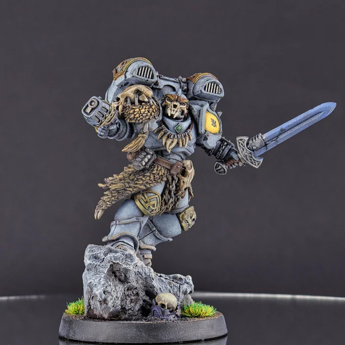 Master Galdramadur, Space Wolves, Warhammer 40k - Моё, Warhammer 40k, Space wolves, Миниатюра, Покраска миниатюр, Wh miniatures, Длиннопост, Artel w