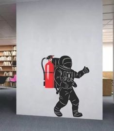 Designers' views on the placement of fire extinguishers in the office - My, Fire, Fire extinguisher, Design, Office, self-rescuer, Sunbathing, Video, Youtube, Longpost