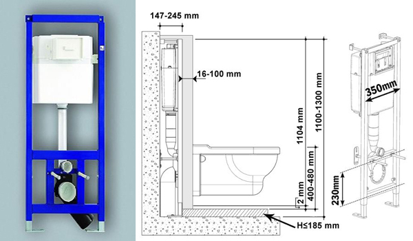 How to avoid mistakes when installing an installation for a wall-hung toilet - Installation, Repair, Toilet, Plumbing, Longpost