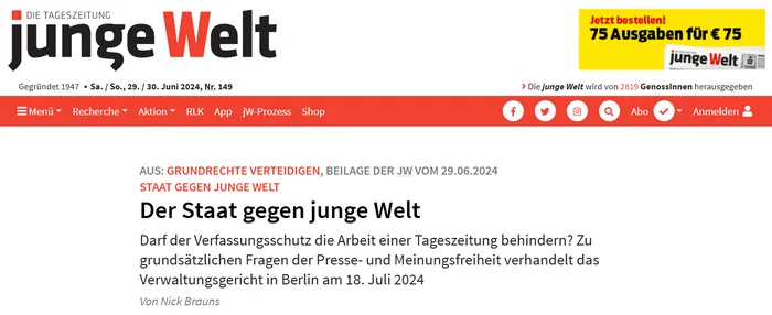 Германия: государство против газеты «junge Welt» - Политика, Евросоюз, Суд, Германия, Берлин, СМИ и пресса, Длиннопост