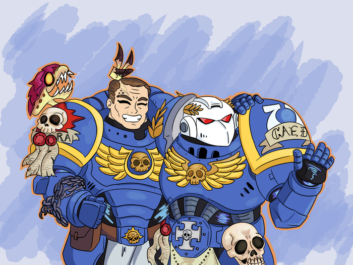   Adeptus Astartes, Warhammer 40k, Wh humor, Wh Art, Ultramarines, Warhammer 40000: Boltgun,  , Loyal Space marines