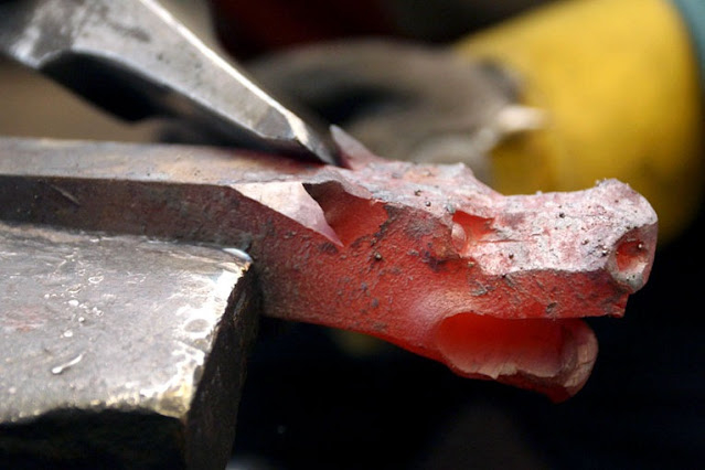 How to Forge a Dragon Head - Forge, Metal products, Blacksmith, Longpost, Yandex Zen (link), My