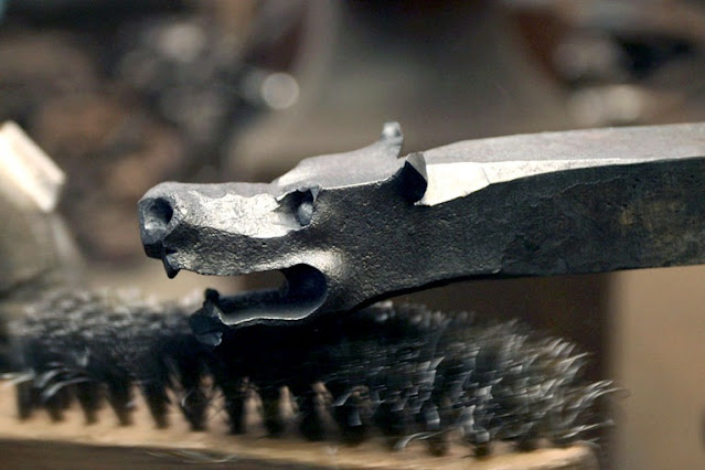 How to Forge a Dragon Head - Forge, Metal products, Blacksmith, Longpost, Yandex Zen (link), My