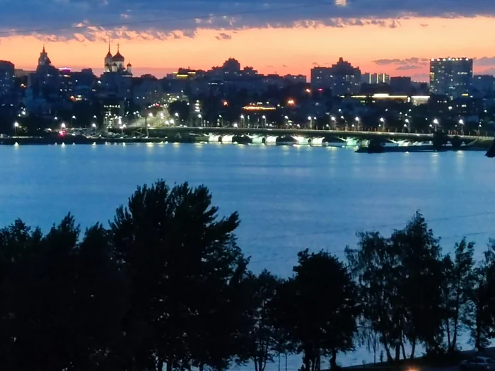 Evening Voronezh is beautiful - My, Picture with text, Voronezh, Mobile photography