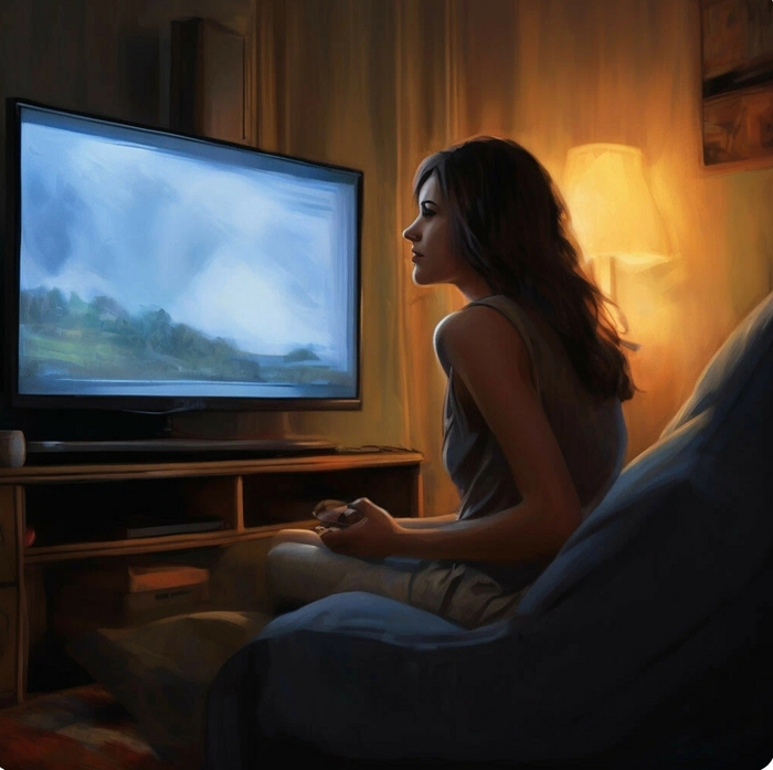 Моя жена смотрит сериал