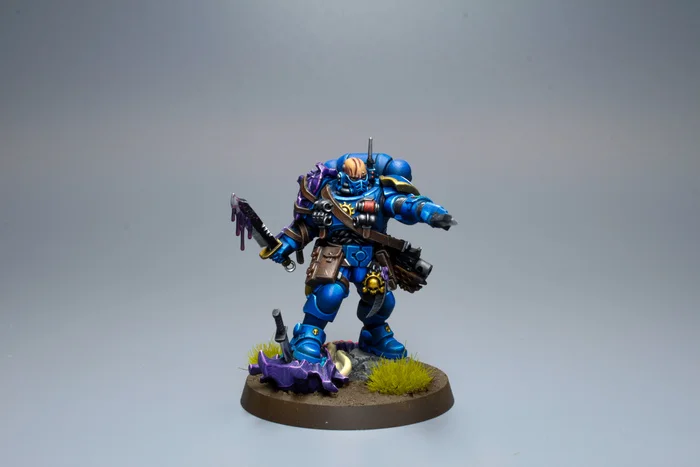 Ultramarine. Leviathan - My, Modeling, Warhammer, Painting miniatures, Painting, Wh miniatures, Longpost