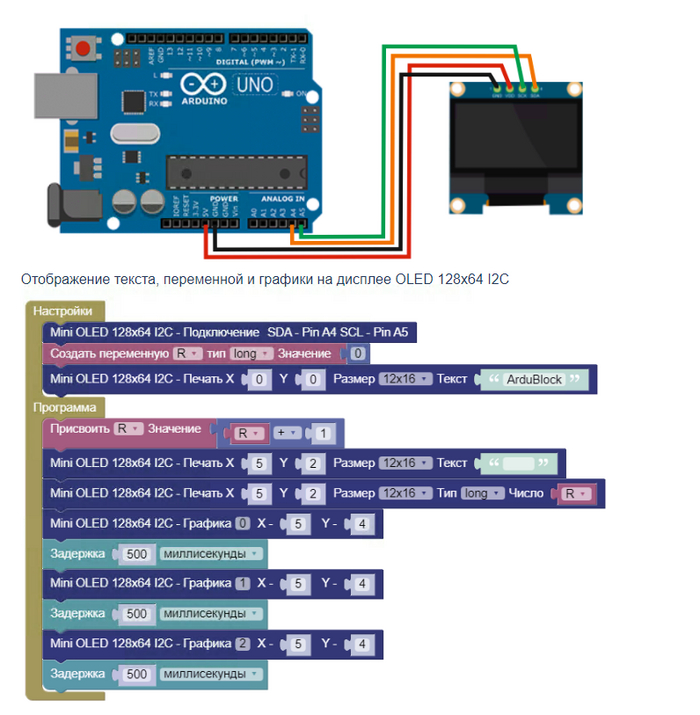 OLED 128x64 I2C