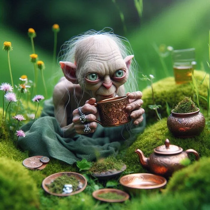 Tea Party in Middle-earth - My, Нейронные сети, Tolkien, Lord of the Rings, The hobbit, Longpost