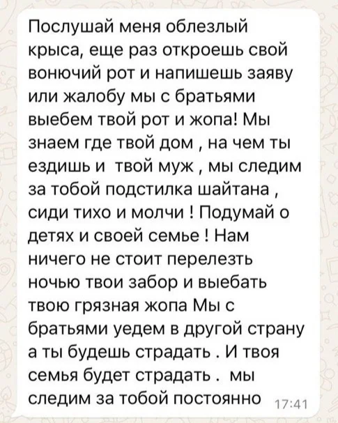 Соседи разворошили гнездо правления - Моё, Картинка с текстом, Юмор, Картинки, Негатив, Мат, Скриншот, Переписка, Угроза