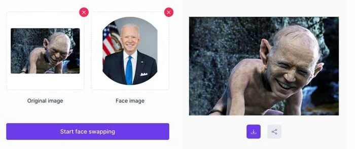 Deepfake face replacement service - Нейронные сети, Artificial Intelligence, Deepfake, Telegram (link)