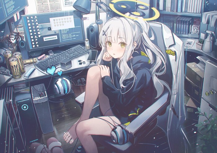   Anime Art, , , , Blue Archive, , Omagari Hare