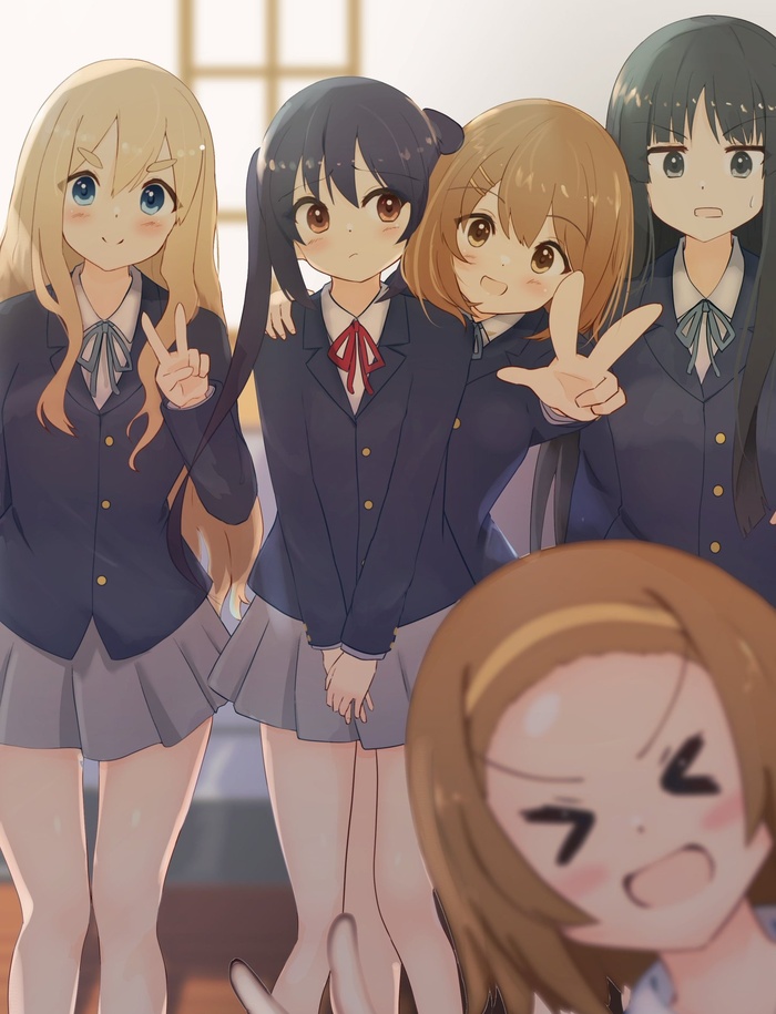    , Anime Art, K-on, Akiyama Mio, Yui Hirasawa, Azusa Nakano, Tsumugi Kotobuki, Ritsu Tainaka