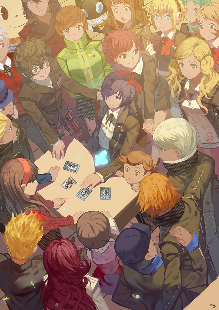  ! Club3, , , Anime Art, Persona, Persona 3, Persona 4, Persona 5, Takeba Yukari, Mitsuru kirijo, Aigis, Yamagishi fuuka, Amagi Yukiko, Chie Satonaka, Naoto Shirogane, Kujikawa Rise, Ann Takamaki, Game Art, 