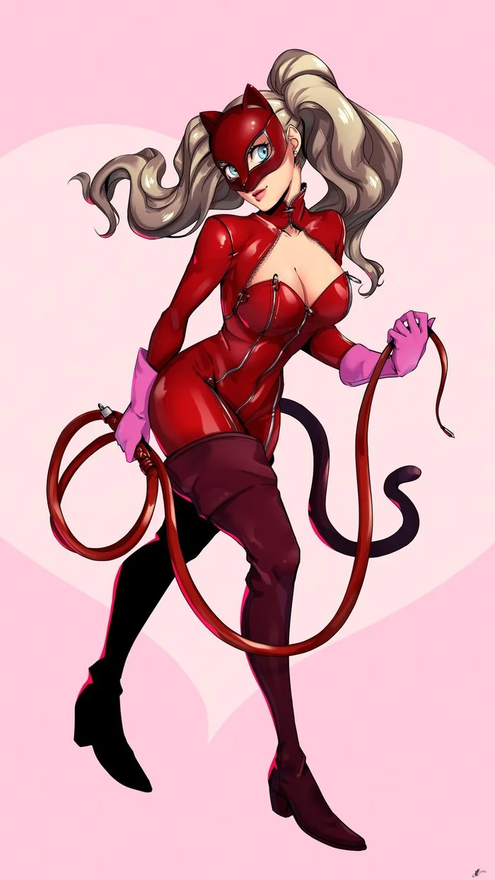 Пантера - Eightyfourart, Арт, Аниме, Anime Art, Persona, Persona 5, Ann Takamaki, Game Art, Игры, Длиннопост