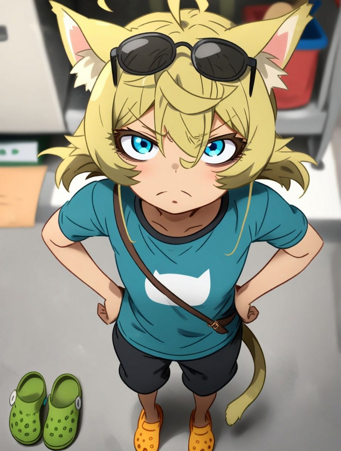   ,  , , Anime Art, Animal Ears, Tanya Degurechaff, 