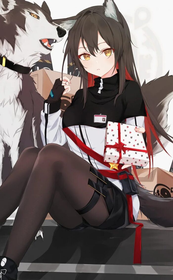 Texas Anime Art, , Arknights, Animal Ears, Texas (Arknights)