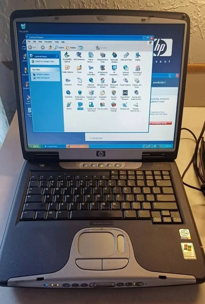 HP Pavilion ZT1000 - Images, 2000s, Notebook, Windows XP, Old school, Nostalgia, Oldfags