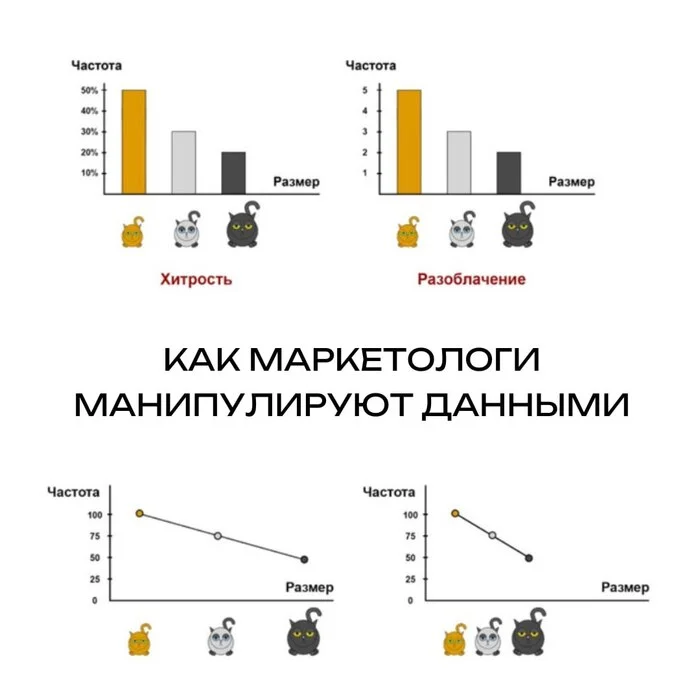 Analytics on cats, or How marketers manipulate data - Marketing, Business, Digital, Analytics, Telegram (link), Longpost