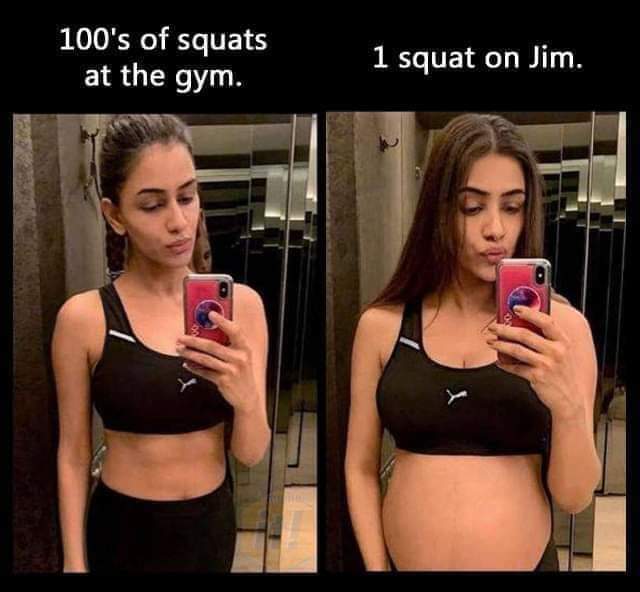 Just a minute joke - Gym, Squats, Wordplay, Girls, Pregnancy, Screenshot, Hardened