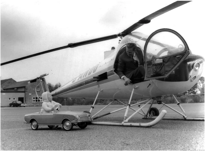 ...EVERYONE HAS THEIR OWN TOY... - Aviation history, Aviation, Helicopter, Flight, Technics, Engine, Old photo, Black and white photo, civil Aviation, Pilot, Retro car, Toys, 50th, 60th, Telegram (link)