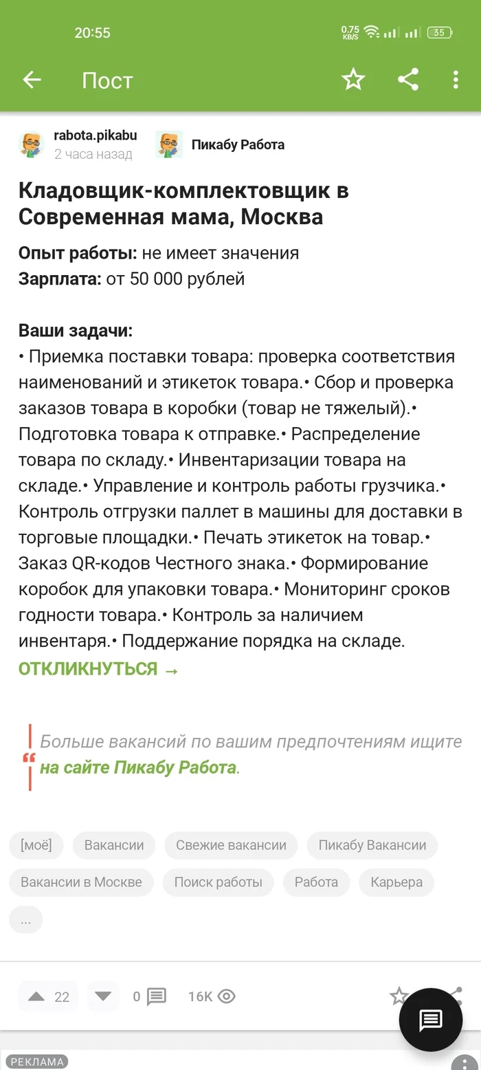 Так себе работа рекламодателей Пикабу - Работа, Реклама, Странности, 2024, Россия, Отдел кадров, Длиннопост, Вакансии, Свежие вакансии, Пикабу Вакансии, Вакансии в Москве, Карьера, Работа мечты