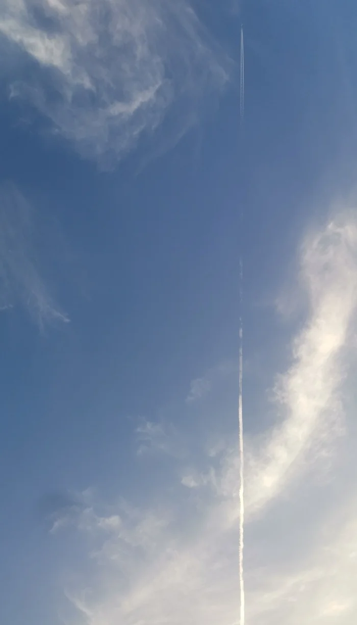 Upward movement - My, Sky, Airplane, Mobile photography