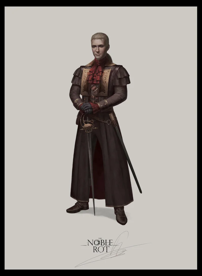 Elias Bloodheart, the main character of the story - My, Art, Illustrations, Characters (edit), 2D, Dark fantasy, Concept Art, Digital, Character Creation, Fictional characters