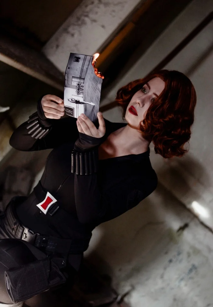 Cosplay of Natasha Romanoff (Black Widow) - My, Cosplay, Marvel, Black Widow, Longpost, The photo