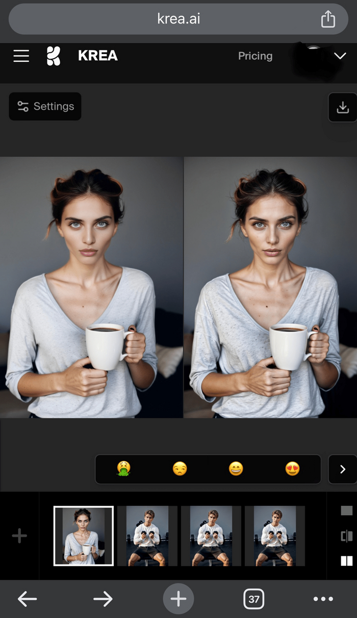 Девушка модель, созданная при помощи ИИ