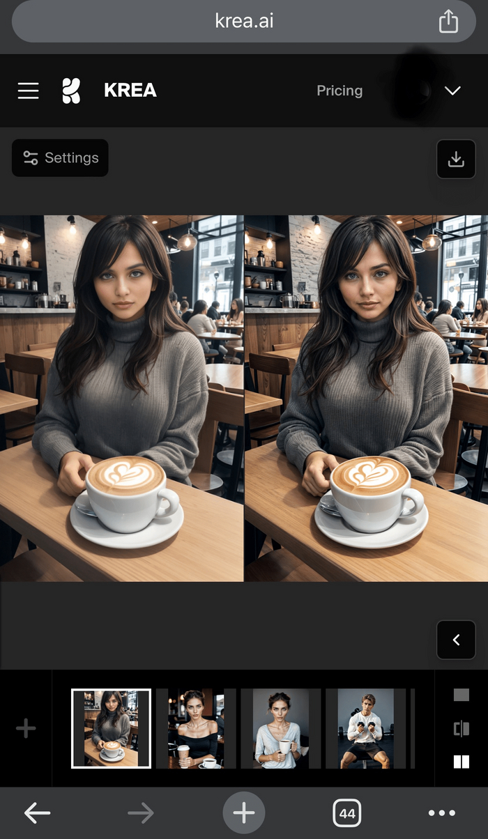 Девушка модель, созданная при помощи ИИ