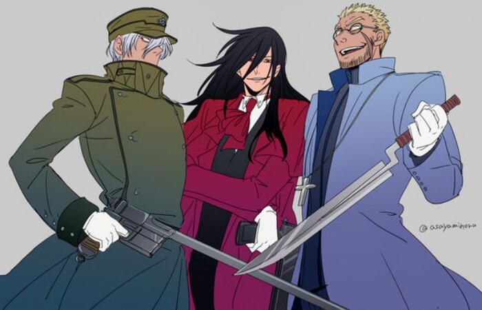  ,   Anime Art, , , Hellsing, Captain, Alucard (Hellsing), Alexander Anderson