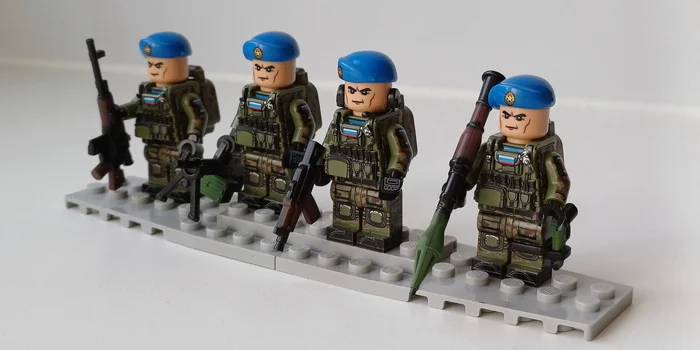 From the sky to battle - My, Collecting, Constructor, Paratroopers, Longpost