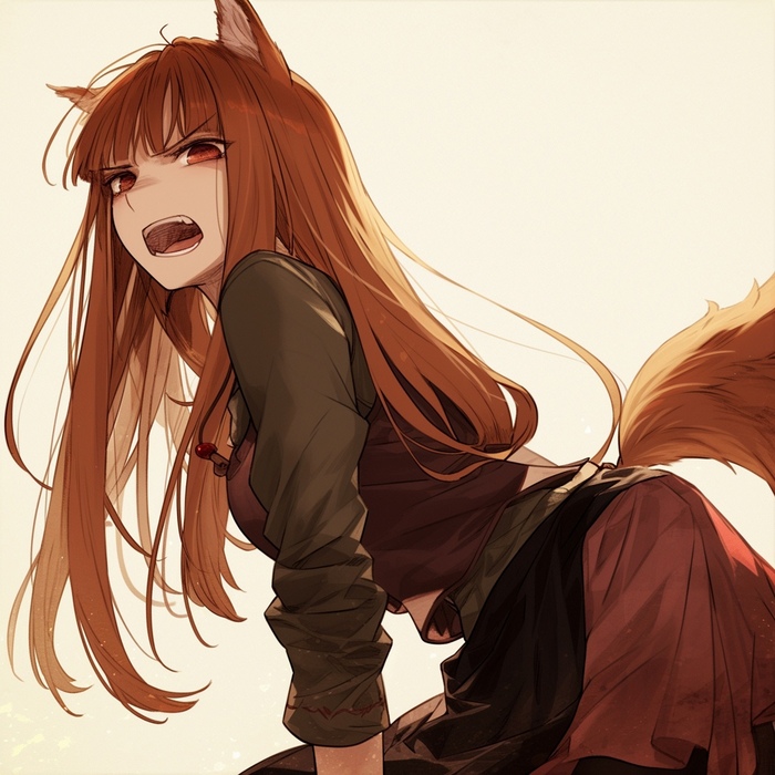 Holo , Anime Art, Holo, Spice and Wolf