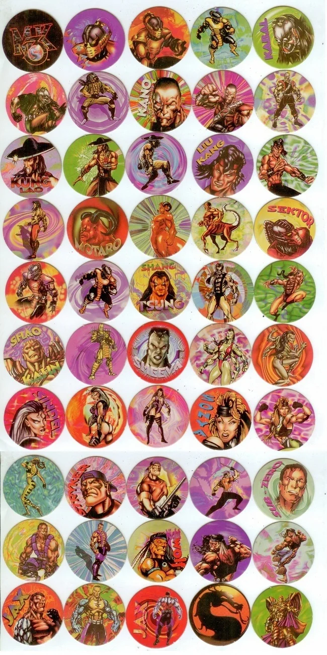 Did you have them all? - Caps, Mortal kombat, Childhood