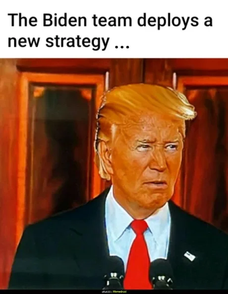 Biden's team implements new strategy - Politics, 9GAG, Hardened, Picture with text, Humor, Joe Biden