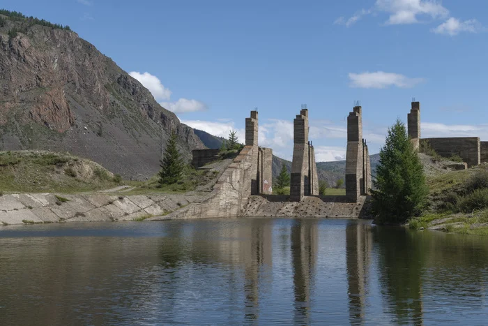 Aktash hydroelectric power station - unfinished hydroelectric power station (video) - Energy (energy production), Hydroelectric power station, Hydroelectric power plant, Chuya, Video, Longpost, Telegram (link)