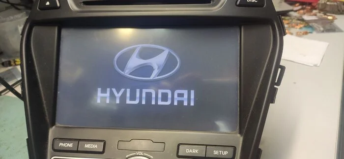 SHGU MTXT900DM Hyundai Santa Fe, does not boot, only radio and camera work. Repair, restoration of functionality - My, Repair, Repair of equipment, Motherboard, Rebolling, Replacing the Emmc, Emmc, Hyundai, Breaking, Car radio, Longpost