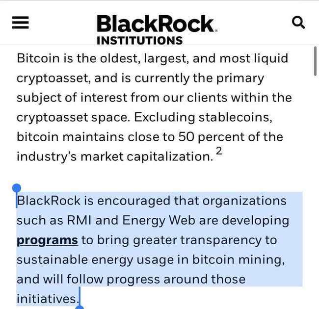 Blackrock x EnergyWeb - idea to buy RWA token EWT - Cryptocurrency, Crypto Market, Cryptoexchange, Twitter (link), Longpost