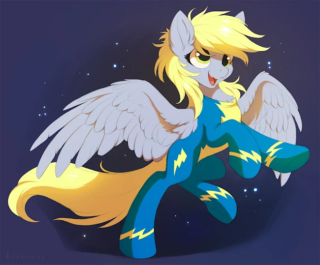 The fastest postman - My little pony, PonyArt, Derpy hooves, Hioshiru