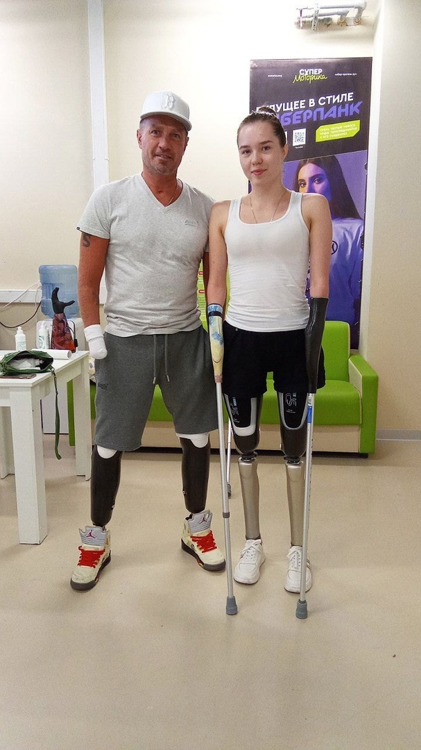 Two cyborgs once met - My, Disabled person, Prosthesis, Cyborgs, Roman Kostomarov