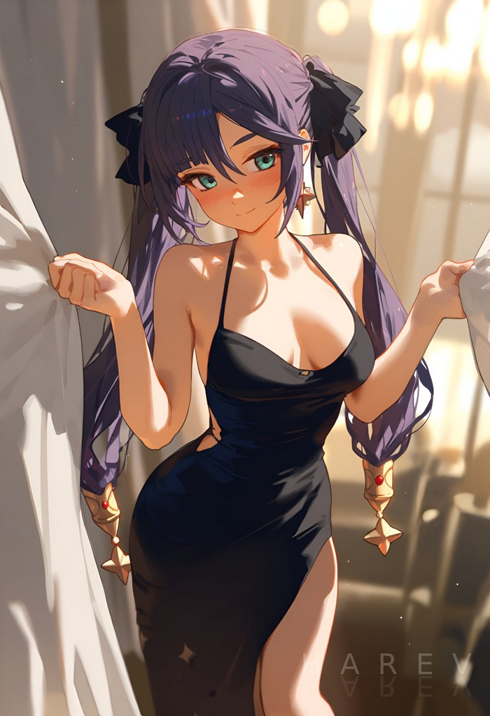   Mona Genshin Impact, Mona (Genshin Impact), , , , Anime Art, ,  ,   , Hare_zzv