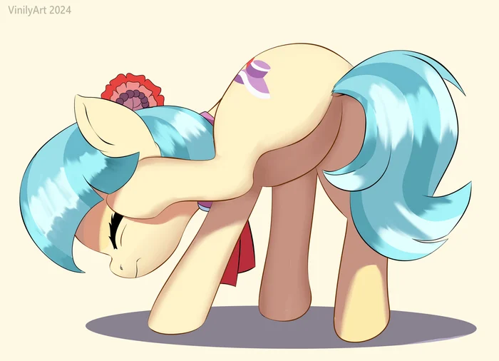 Манеры - My Little Pony, Арт, PonyArt, Coco Pommel