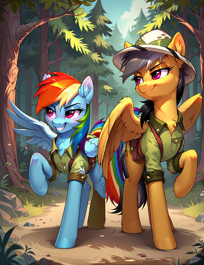       , My Little Pony, Ponyart, Rainbow Dash, Daring Do